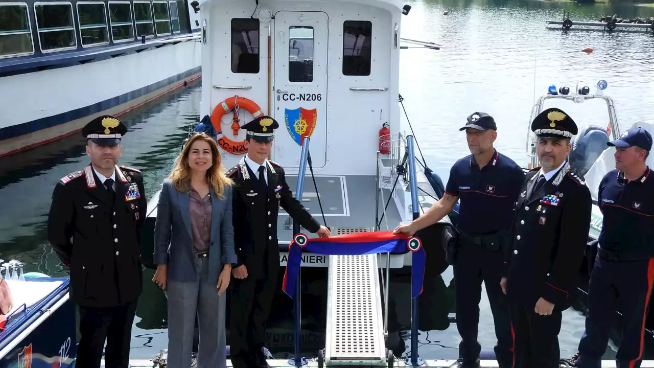 Bracciano: sul lago una nuova motovedetta dei carabinieri