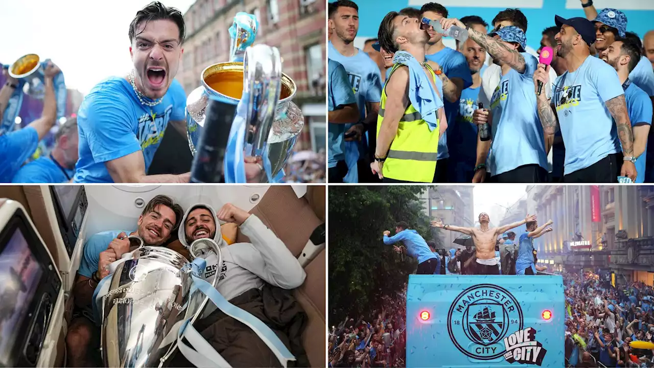 How Jack Grealish stole the show at Man City's Treble celebrations