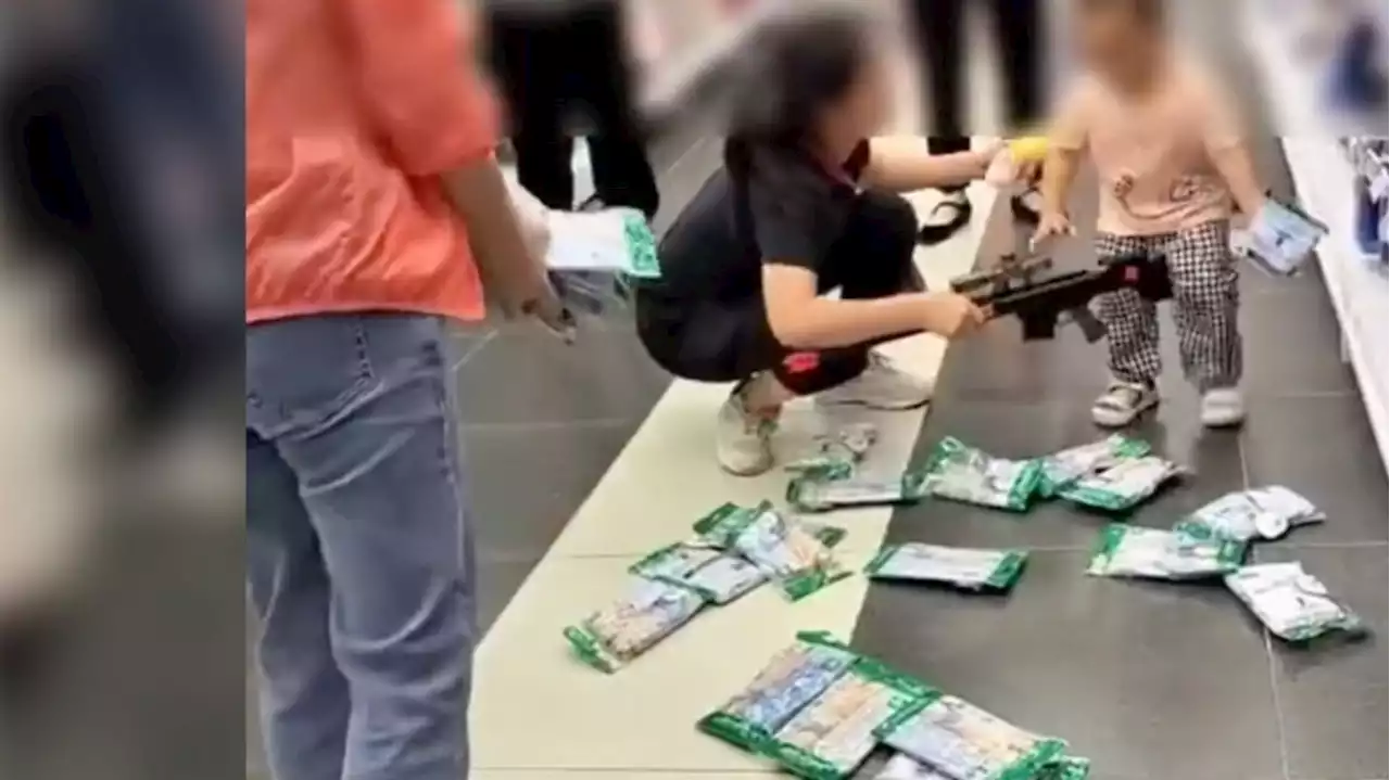 ‘Just let my kid play’: Chinese mother faces online backlash for berating shop staff who tried to stop her child from trashing supermarket