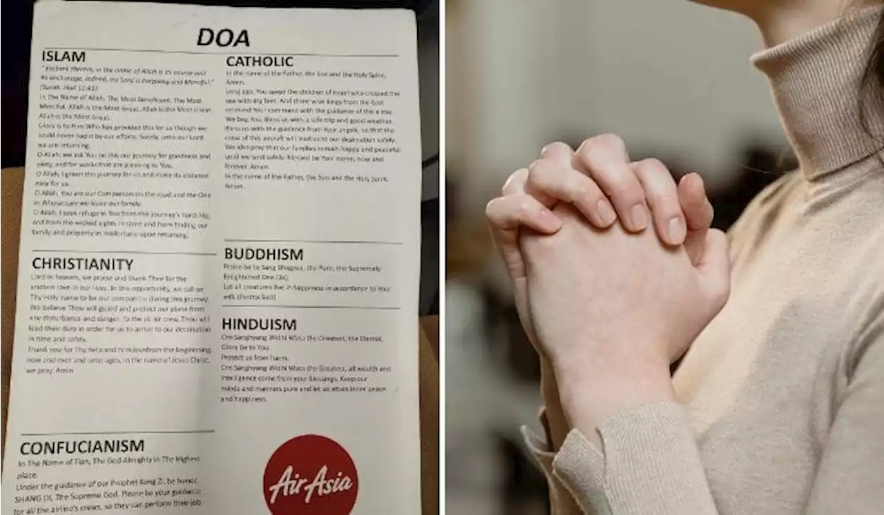 AirAsia’s Prayer Sheet Amused Netizens But There Are Also Questions | TRP