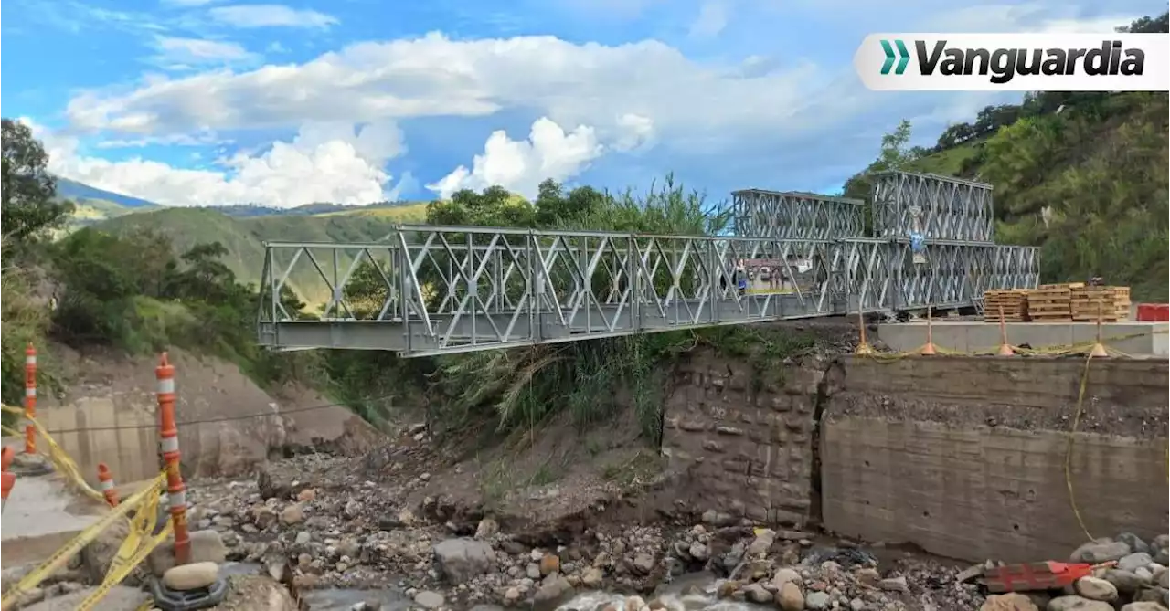 Así va el avance de instalación de puente militar entre Málaga y Concepción