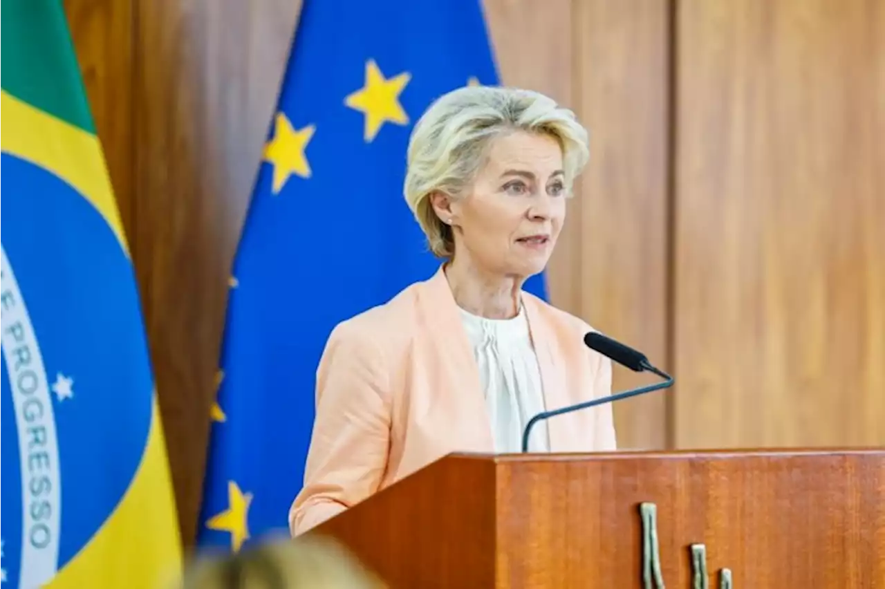 Acordo Mercosul-UE deve ser concluído até fim do ano, diz Von der Leyen