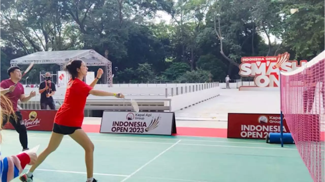 Anya Geraldine Main Bulutangkis di Indonesia Open 2023