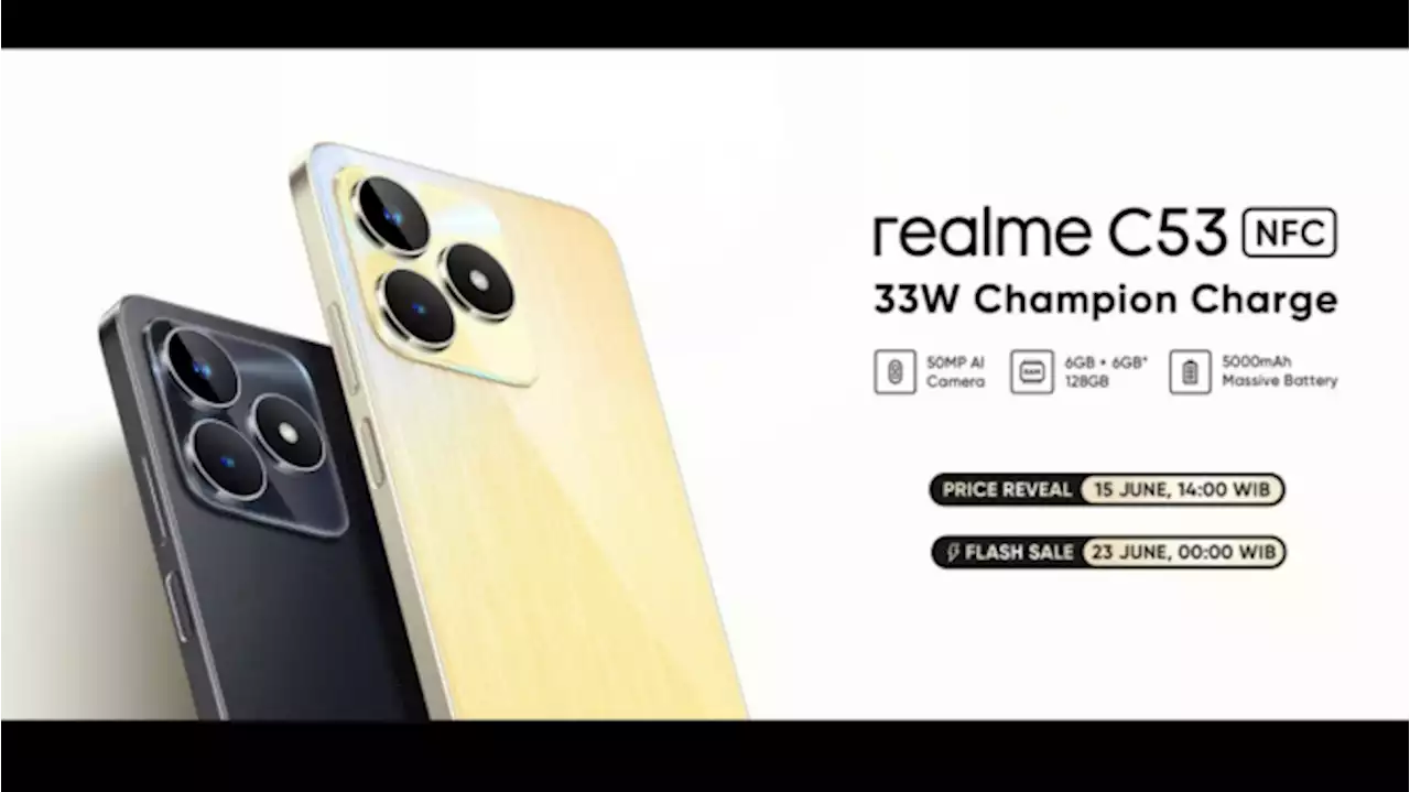 Serupa iPhone, Ngebut dan Harga 1 Jutaan. Inilah Realme C53 NFC yang Siap Rilis