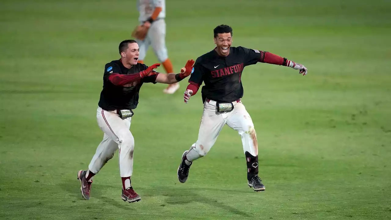 College World Series: Stanford advances on walk-off after Texas player loses ball in the lights