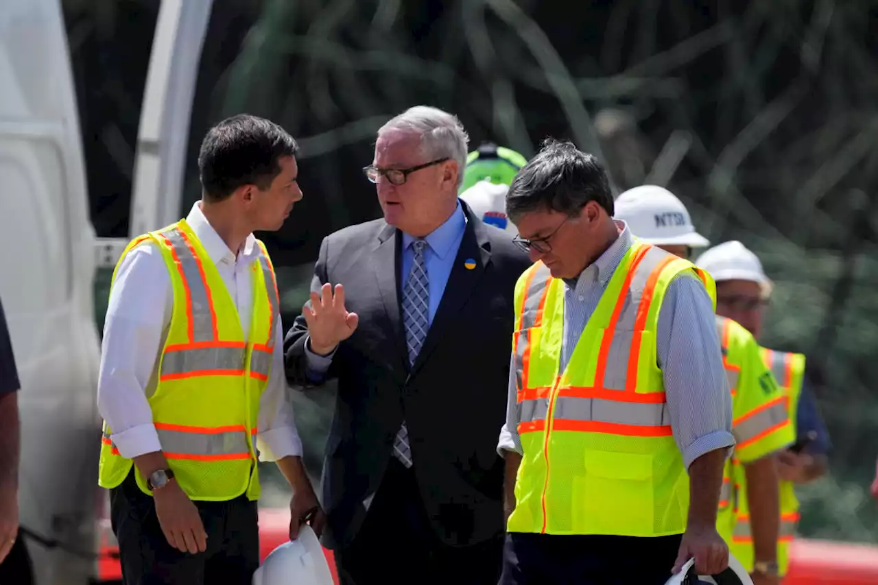 Buttigieg vows federal help to fix collapsed section of Interstate 95 in Philadelphia