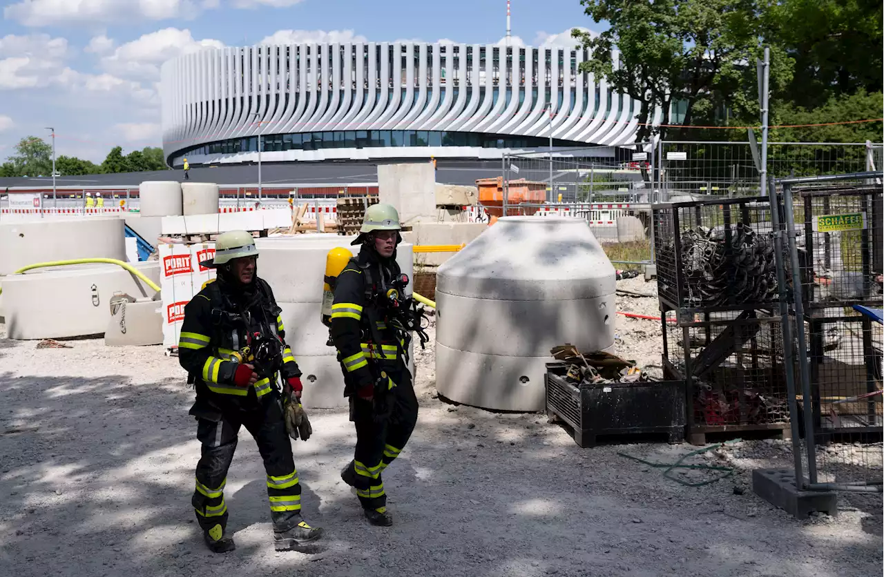 Feuer auf Baustelle in München: 14 vermisste Arbeiter gerettet