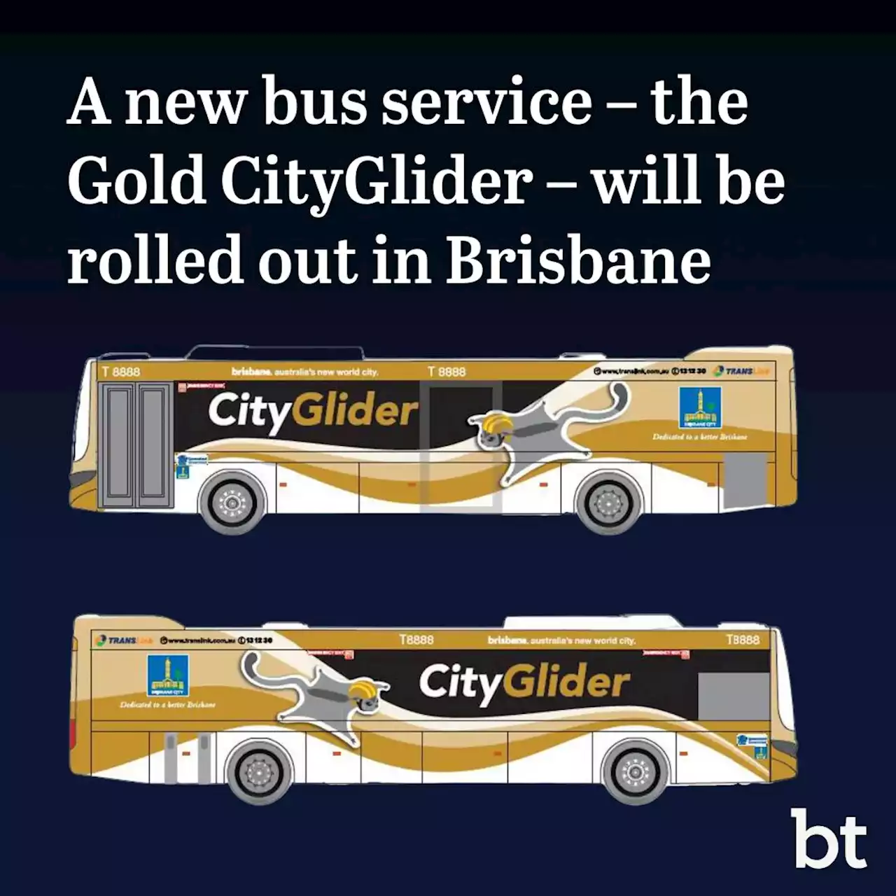 New Gold CityGlider bus route and battery-powered ferry for Brisbane