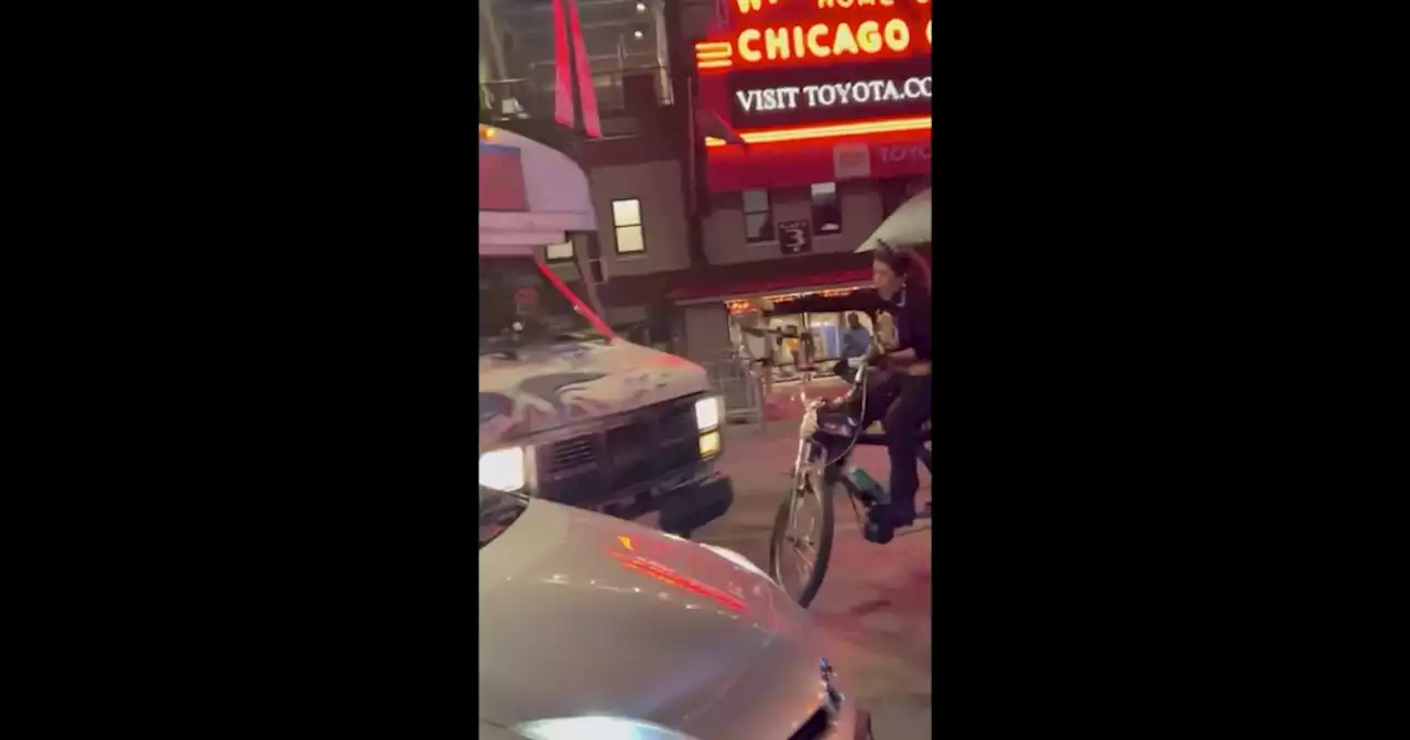 Pedicab driver struck by Wrigley Field wants driver held accountable