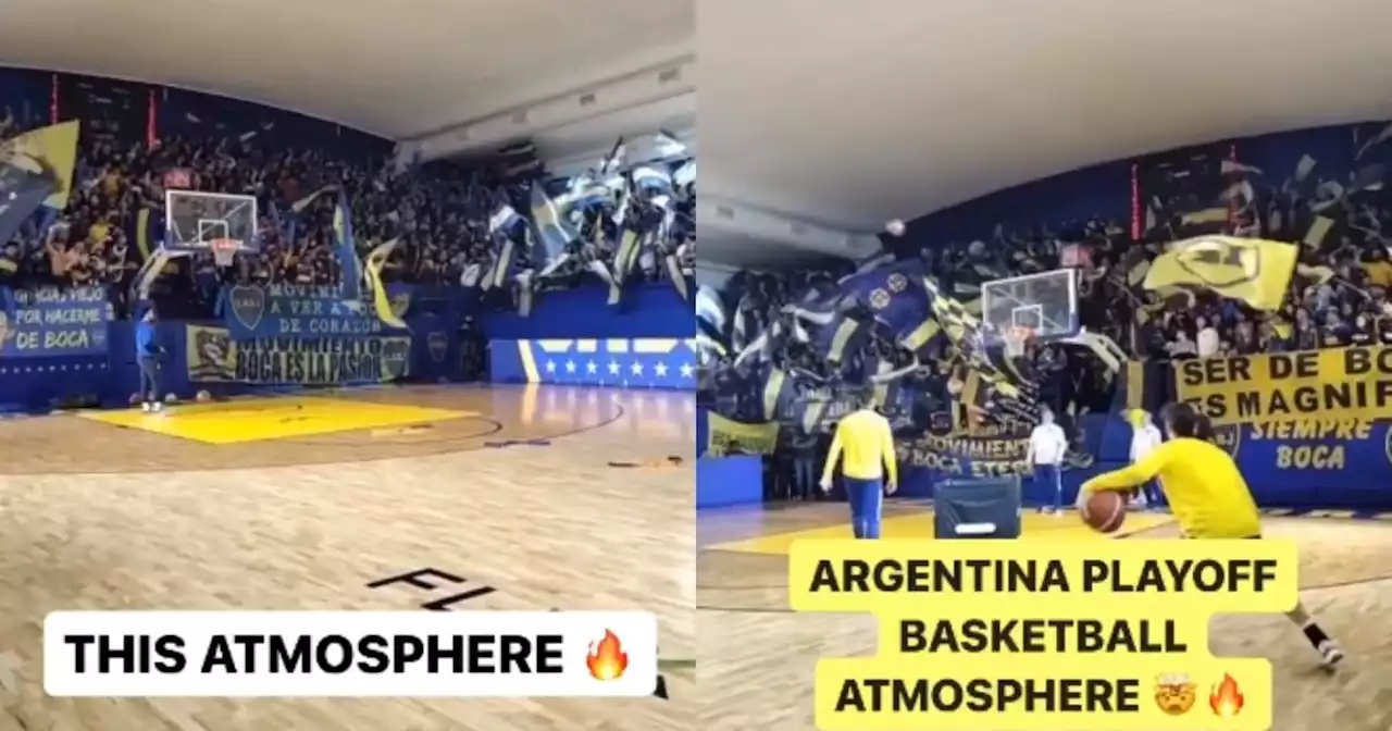 Video: el asombro en Estados Unidos por el aliento de la hinchada de Boca en la Bombonerita