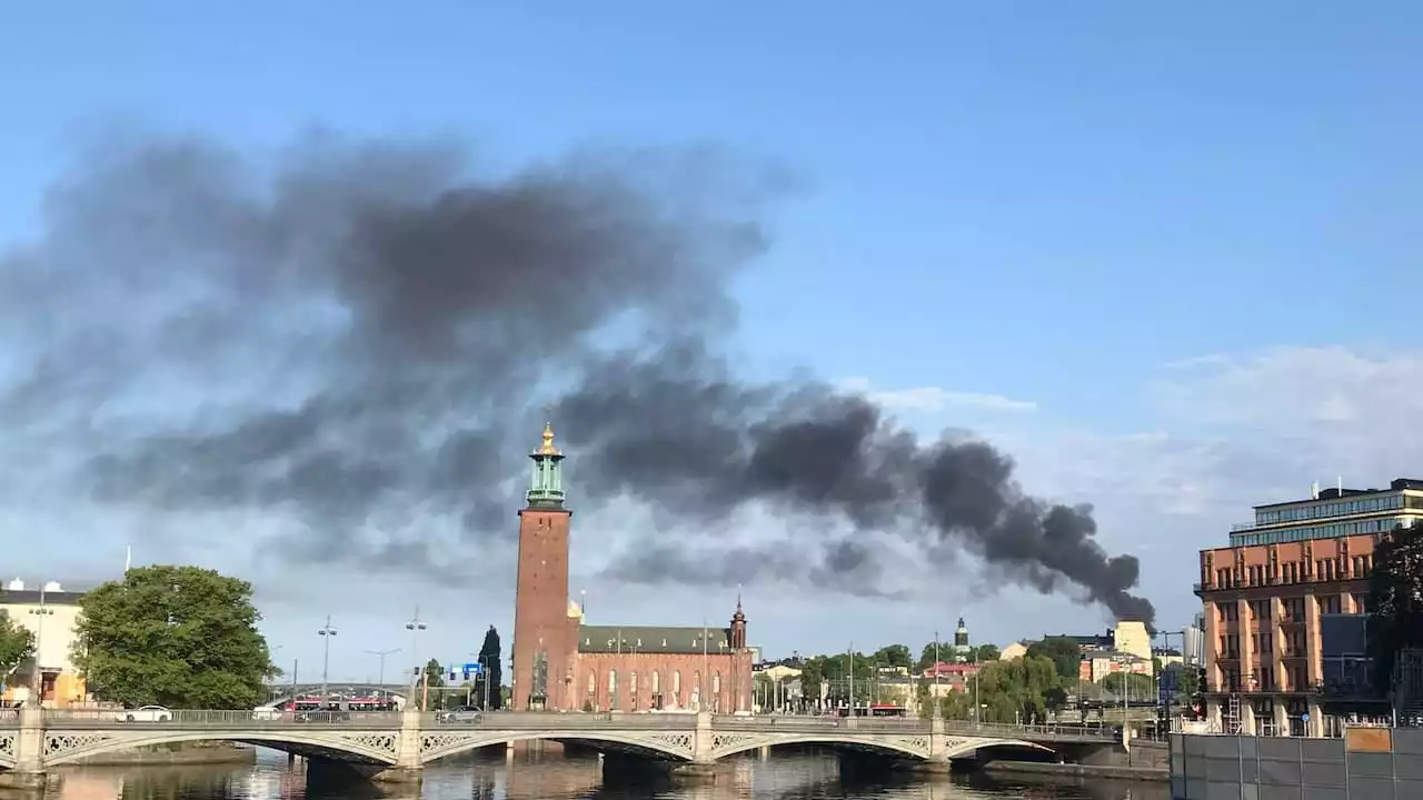 JUST NU: Brand i centrala Stockholm