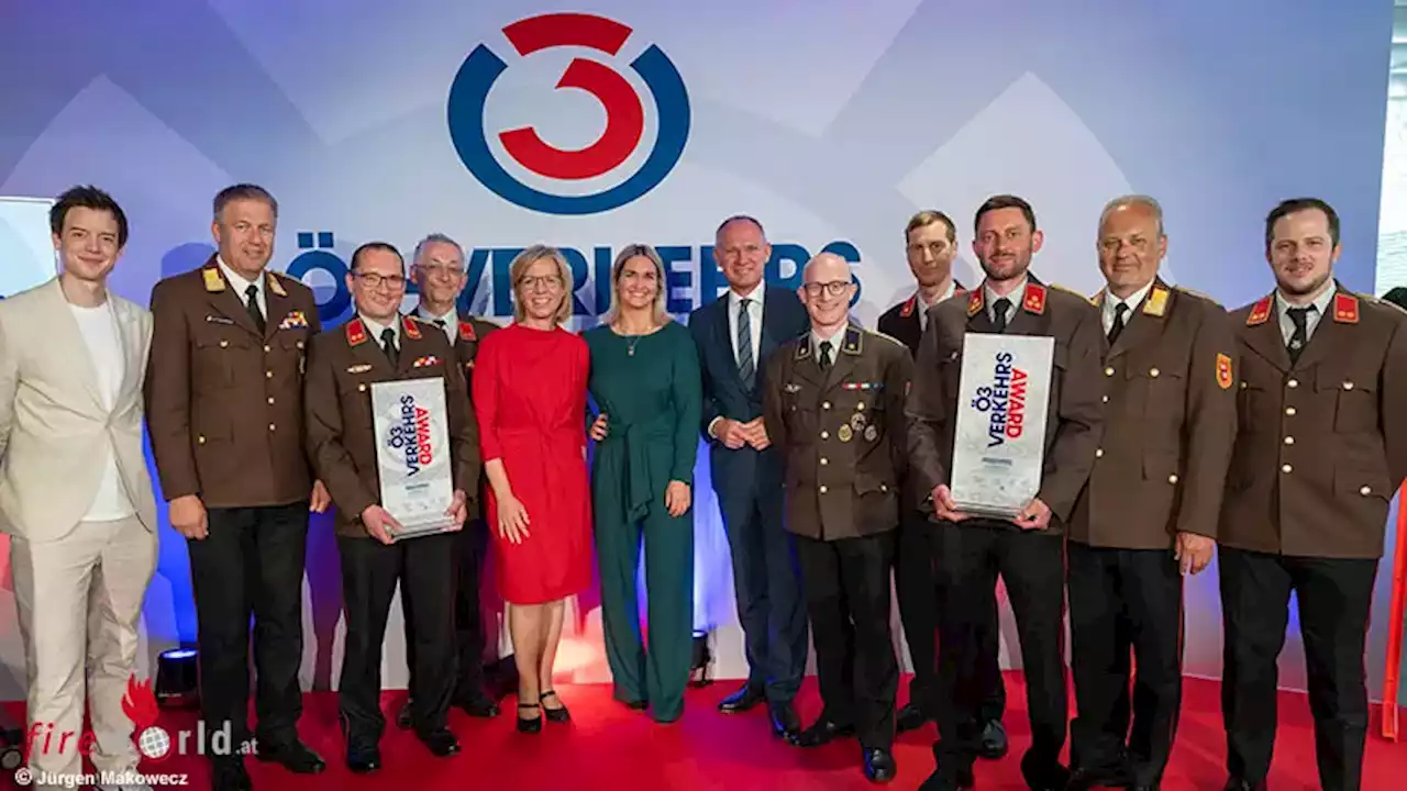 Ö3-Verkehrsaward 2023 für die Feuerwehren Pfarrwerfen und Werfen und damit erstmals nach Salzburg