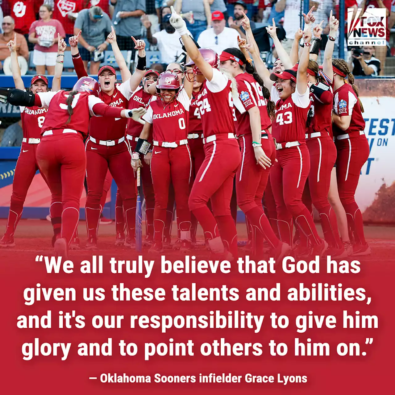 Oklahoma softball team 'united in faith' wins College World Series: 'God has great things in store'