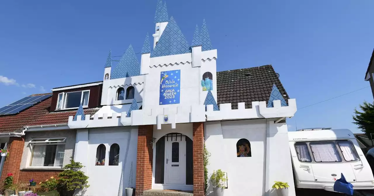 Dad turns Lanarkshire home into Disney castle for gala queen daughter