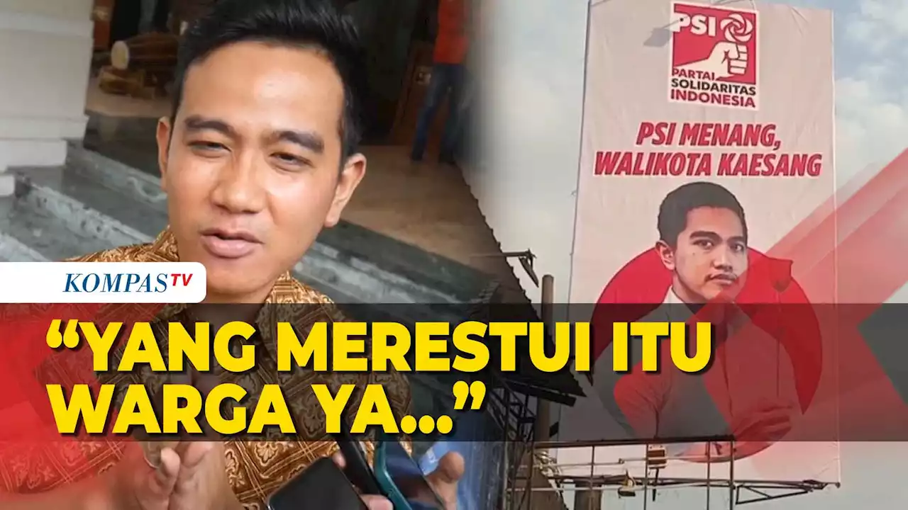 Respons Gibran Soal Kaesang Dapat Restu: Yang Merestui Itu Warga Bukan Pak Jokowi