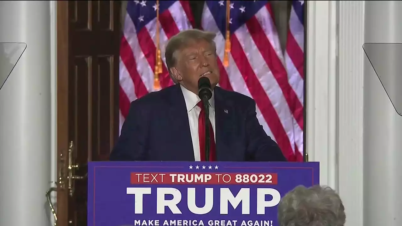 Donald Trump discusses indictment, addresses supporters from New Jersey golf club -