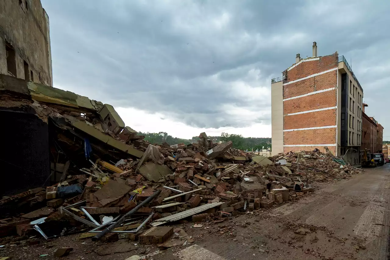 Los vecinos del edificio derrumbado en Teruel constituyen una plataforma para esclarecer el origen del colapso y pedir responsabilidades