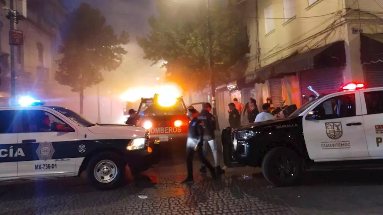 Se registra fuerte incendio en el Centro Histórico de la CDMX