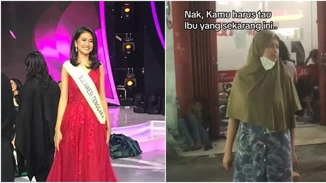 Gaya Kontras Mantan Finalis Miss Indonesia Jaga Anak Main Odong-Odong Jadi Sorotan