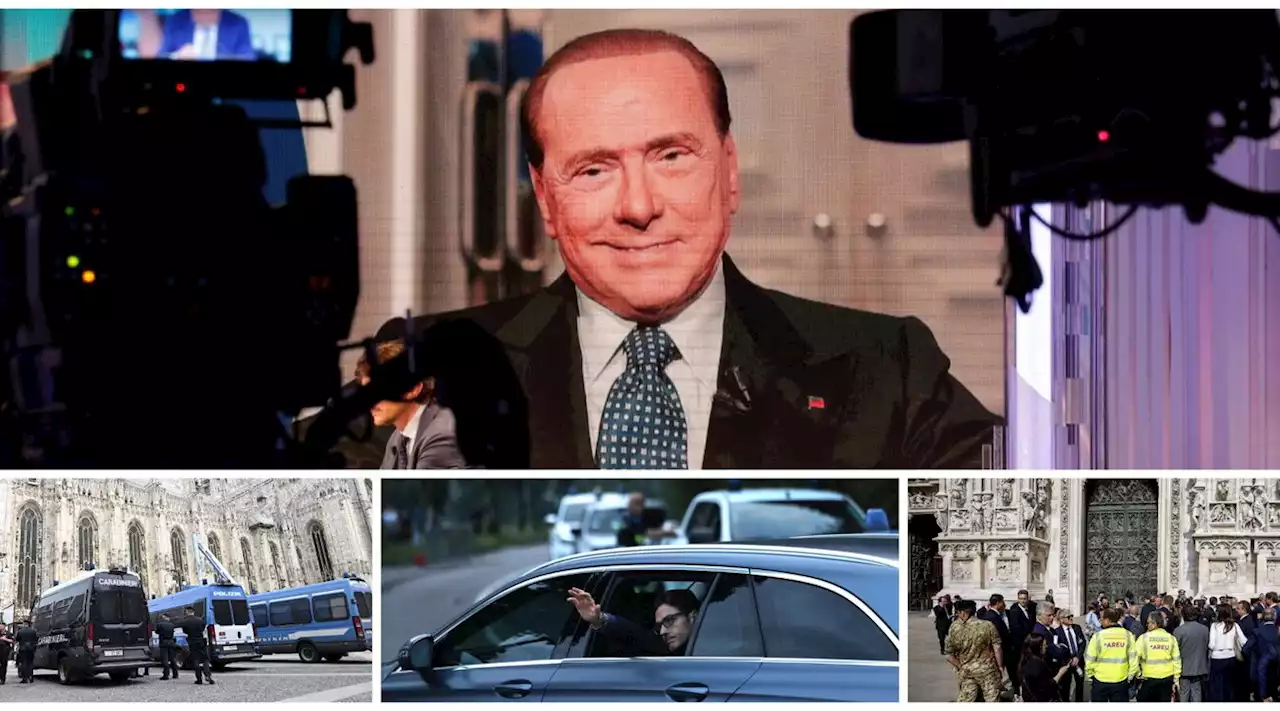 Silvio Berlusconi, feretro partito da Arcore: lungo applauso in piazza Duomo