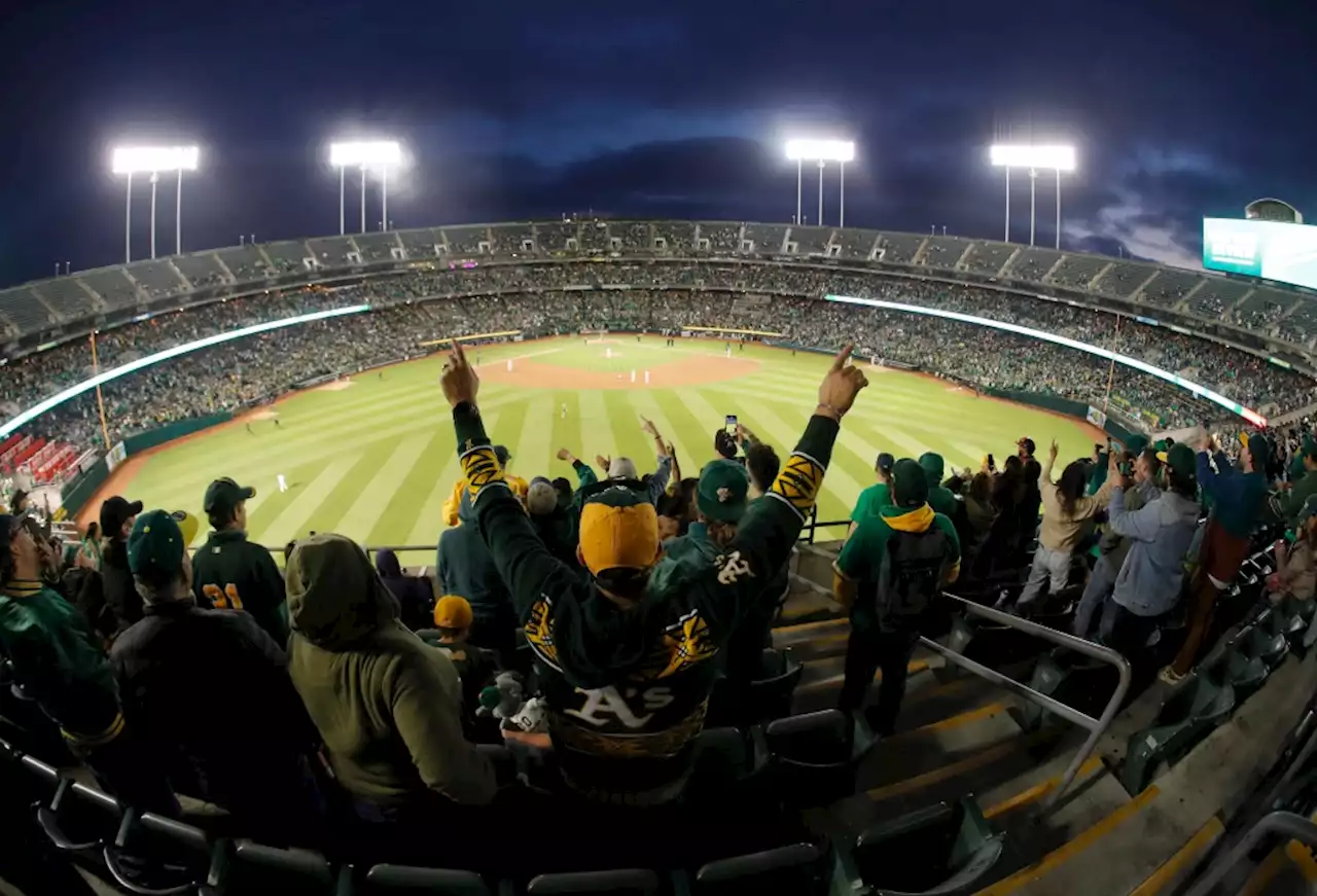 Photos: Nearly 28,000 Oakland Athletics fans show support for the team during the “Reverse Boycott” at the Coliseum