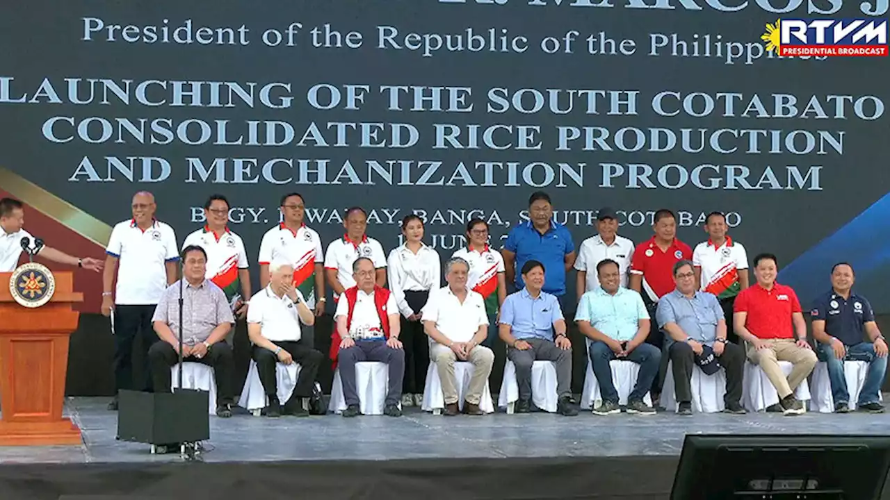 In rice modernization program launch, Bongbong Marcos mum on P20/kg campaign pledge