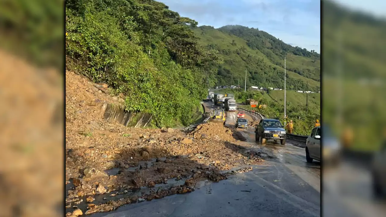 ¡Ojo, si va de vacaciones!: Derrumbe tiene con cierre total la troncal que va de Medellín a la costa Caribe