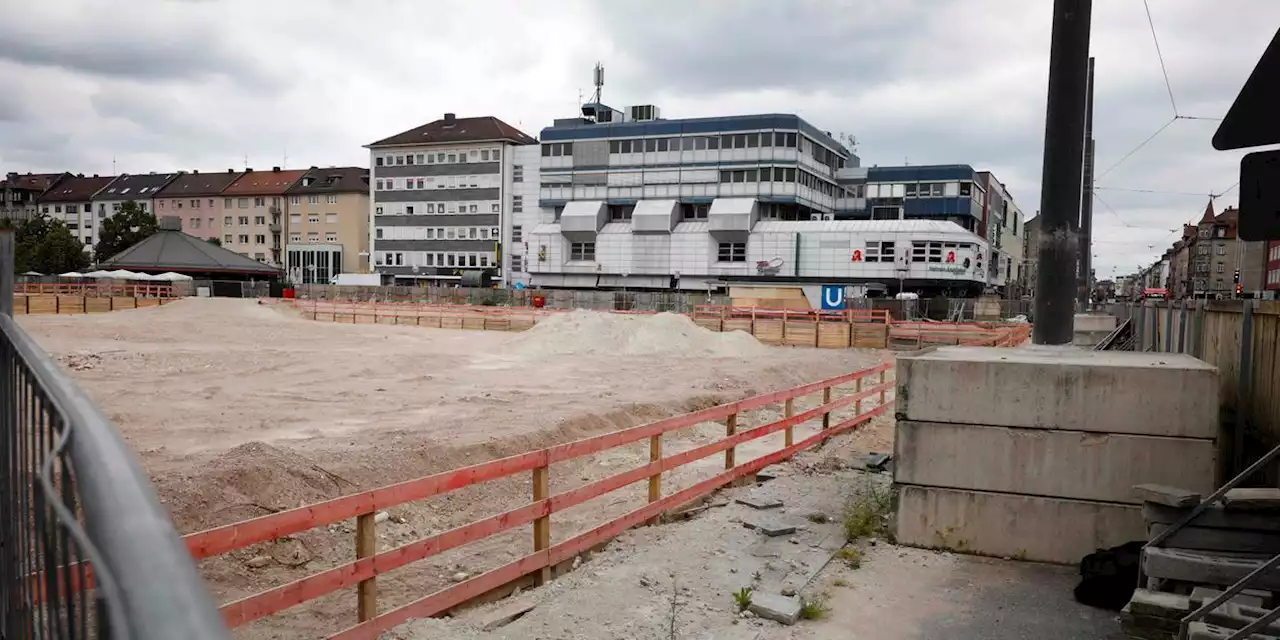 Baustelle 'Schocken-Carré' in Nürnberg: Wann gehen die Arbeiten endlich weiter?