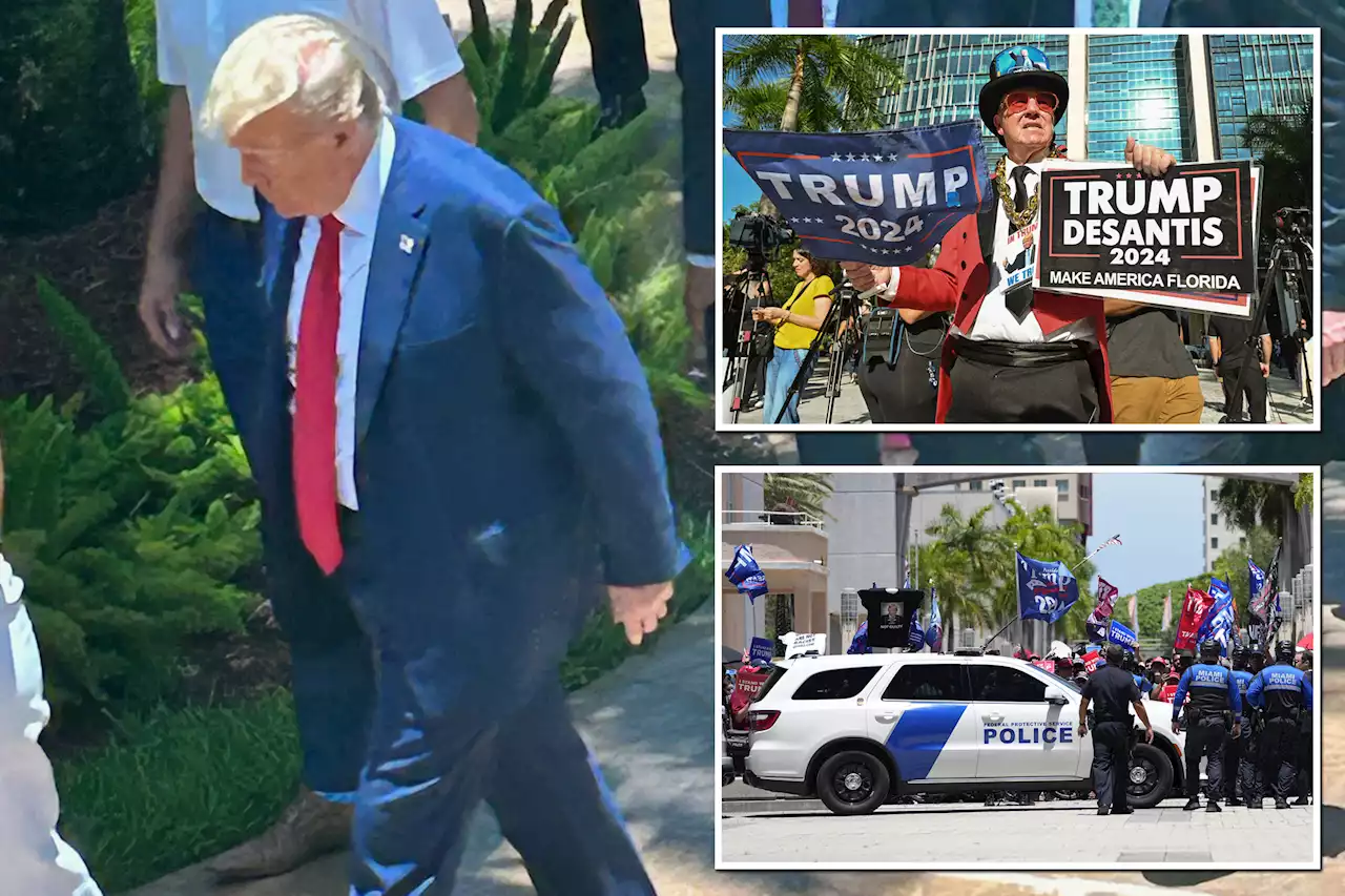 Trump makes first statement after arraignment: ‘Thank you Miami’