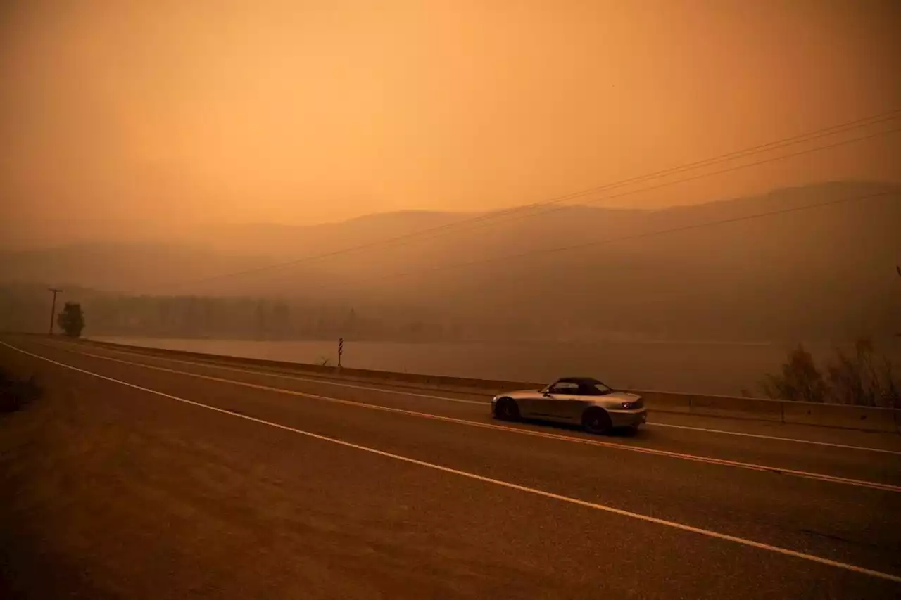 Northern B.C. wildfire nudges key northern highway, Island route still cut by flames