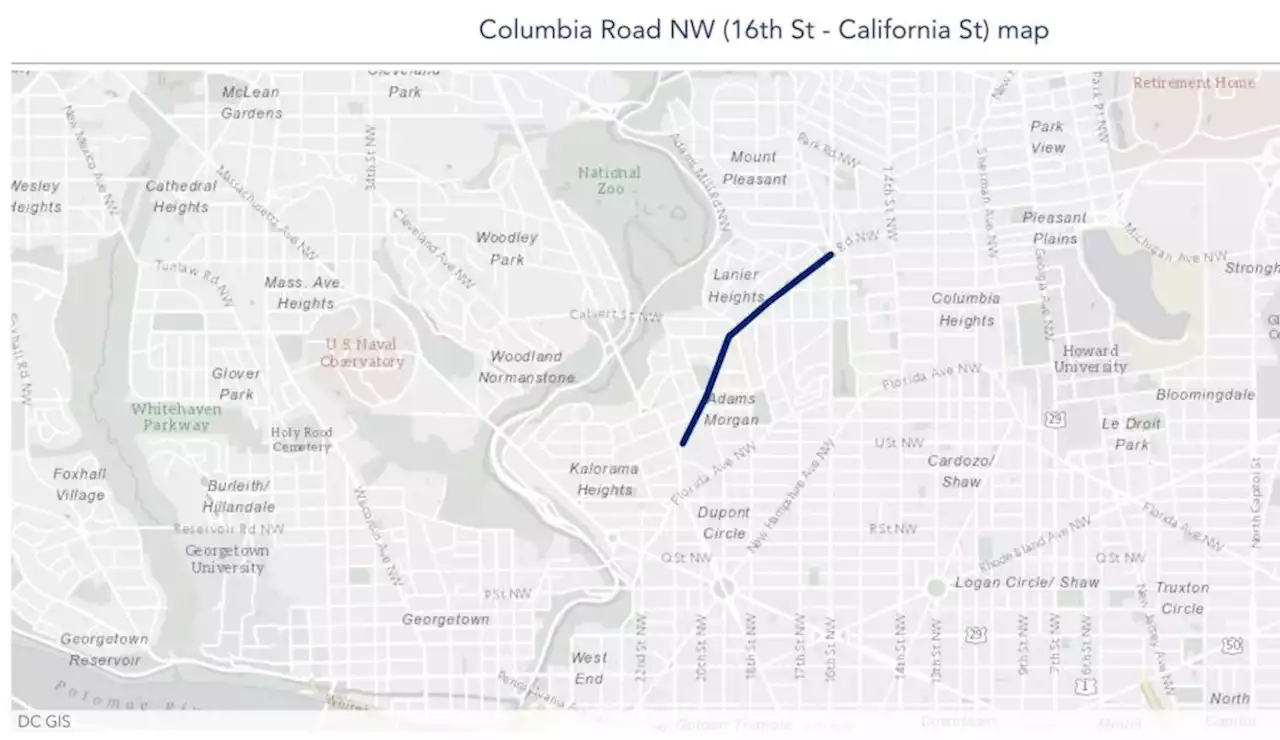 Final Concept for Columbia Road selected by DDOT, “anticipated construction schedule in 2024” - PoPville