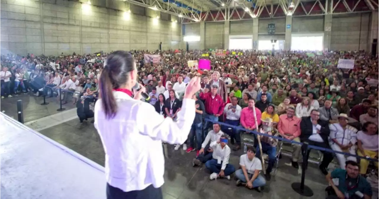 Partidos locales anuncian apoyo a Sheinbaum como candidata por Morena en 2024