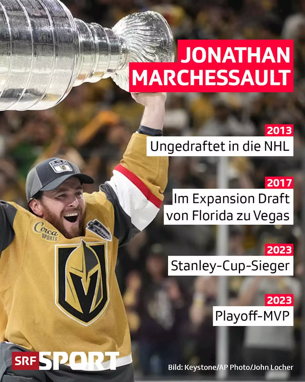 MVP Jonathan Marchessault - Bei den Panthers unerwünscht – mit Vegas Champion