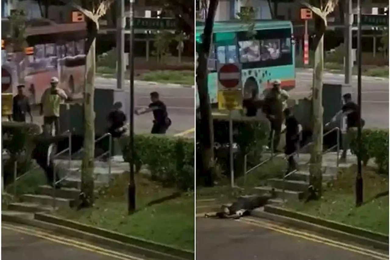 Man tasered after assaulting auxiliary police officer with metal bar in Bukit Panjang