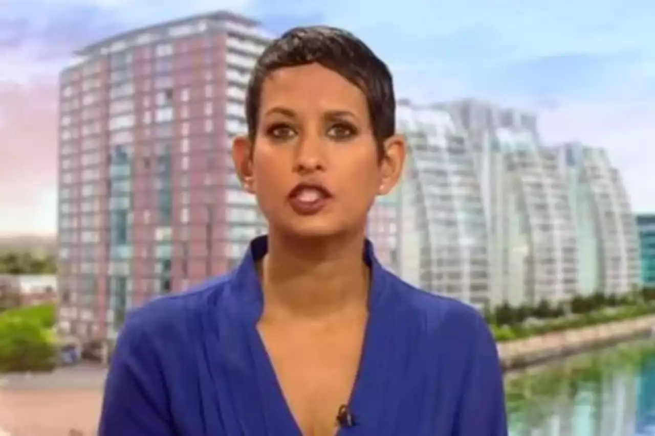 BBC Breakfast's Naga Munchetty puffs on a cigarette as she shows off toned legs