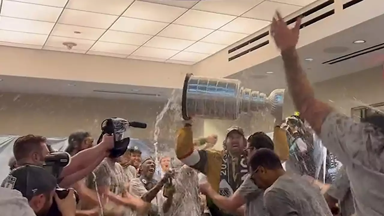 Golden Knights Douse Stanley Cup, Captain Mark Stone In Booze After Winning Title