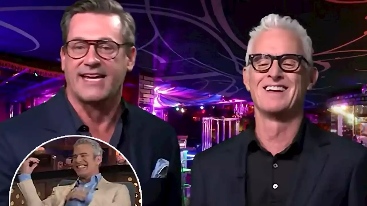 Jon Hamm and John Slattery Hilariously Recreate Vanderpump Reunion Blowup, Andy Cohen Loses It