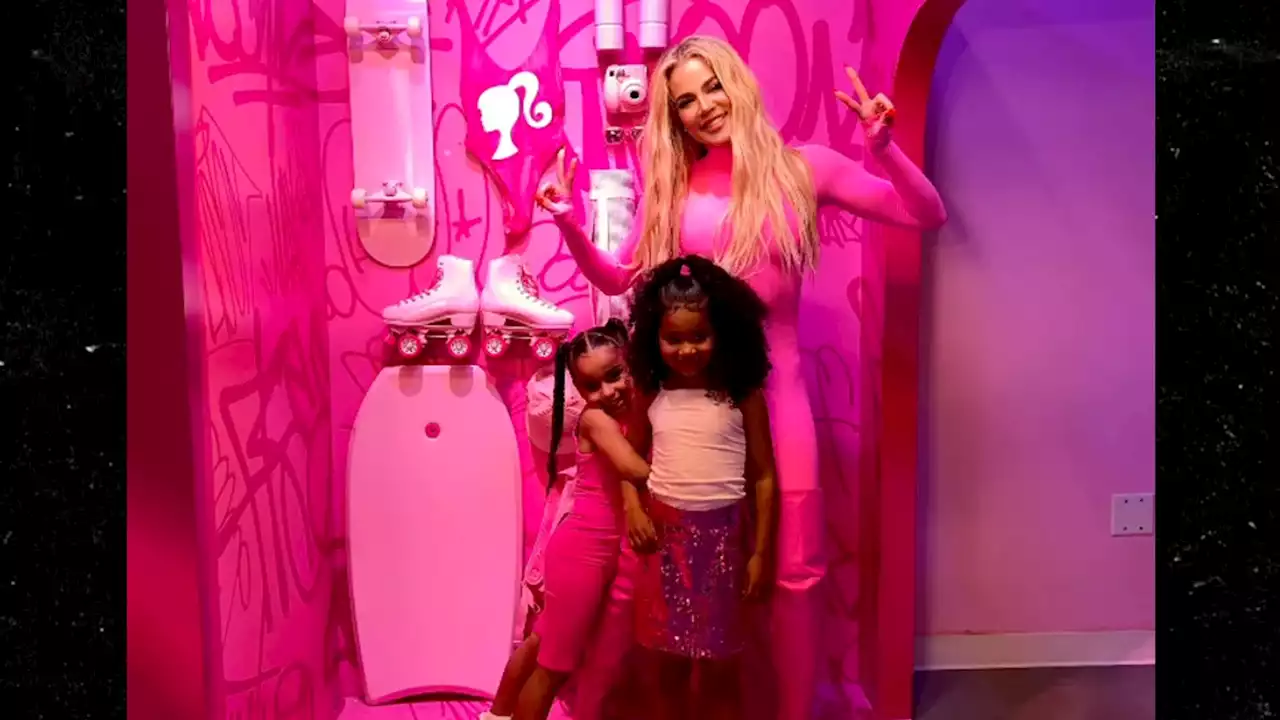 Kim Kardashian and Khloe Kardashian Take on Barbie World with Daughters and Nieces