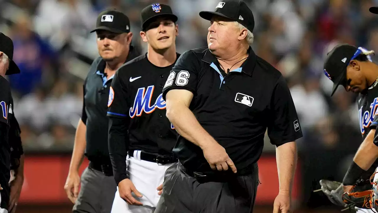 Mets' Drew Smith ejected vs. Yankees for sticky substance before throwing a pitch, prompting criticism from Max Scherzer