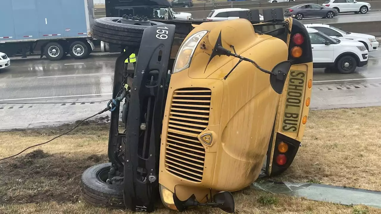 At Least 5 Injured After School Bus Overturns on Dan Ryan Expressway