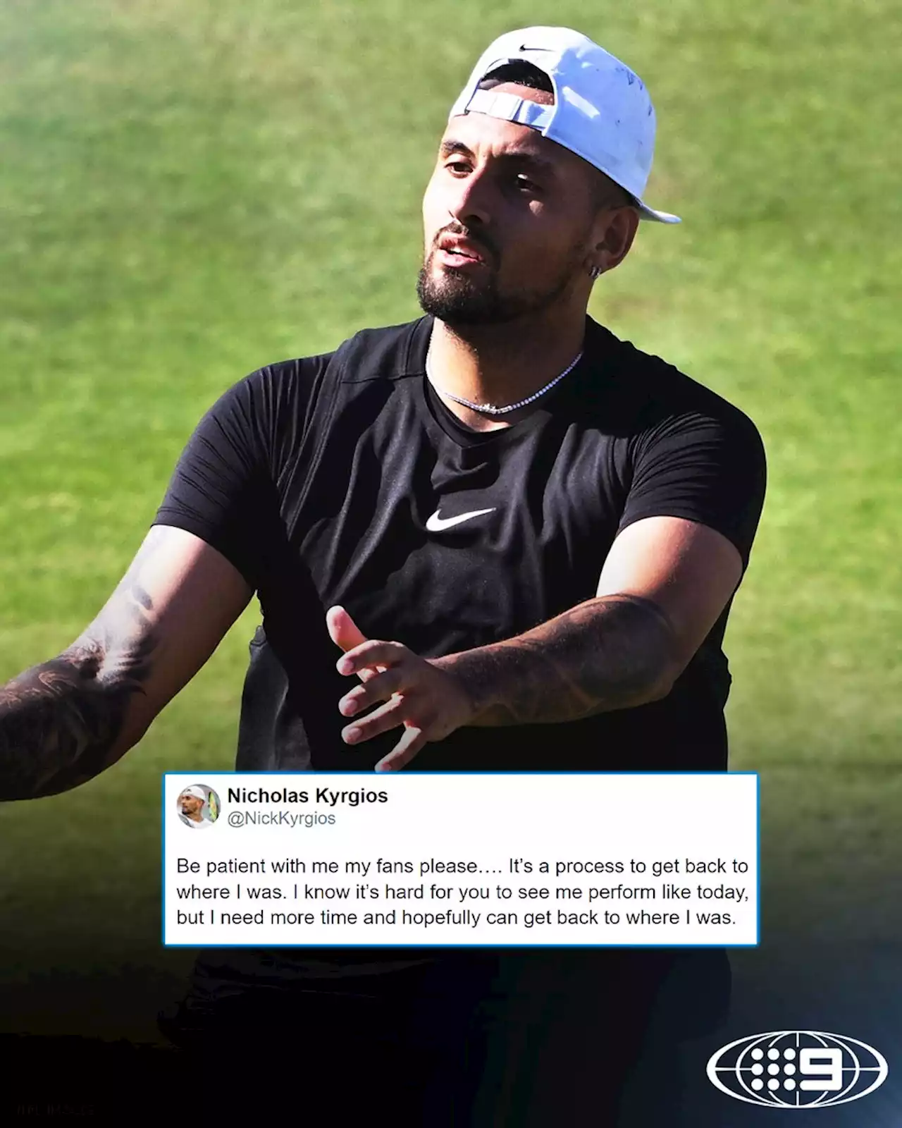 Kyrgios fumes in humbling tennis comeback