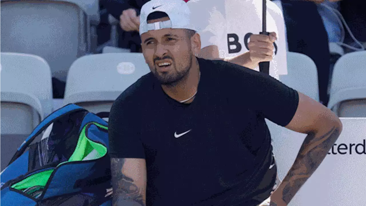 Kyrgios fumes in humbling tennis comeback