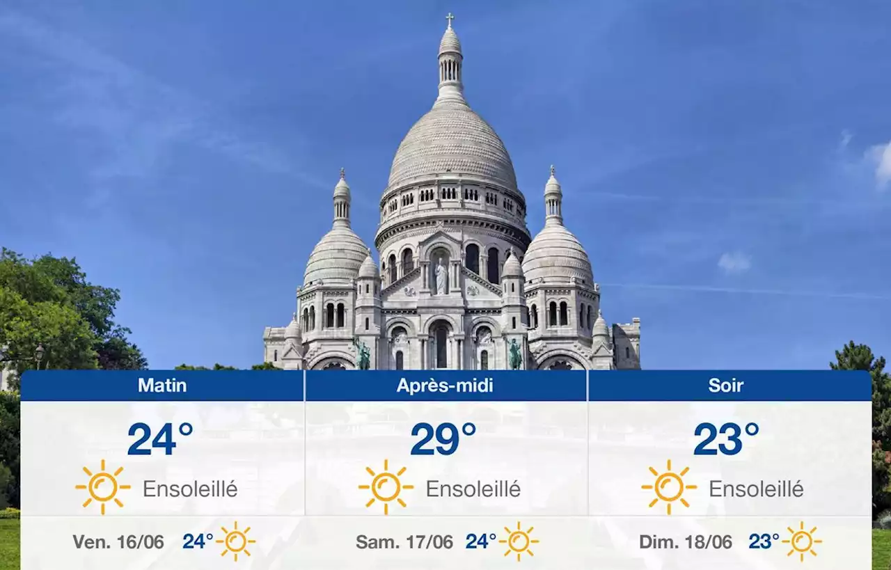 Prévisions météo du jeudi 15 juin 2023 à Paris