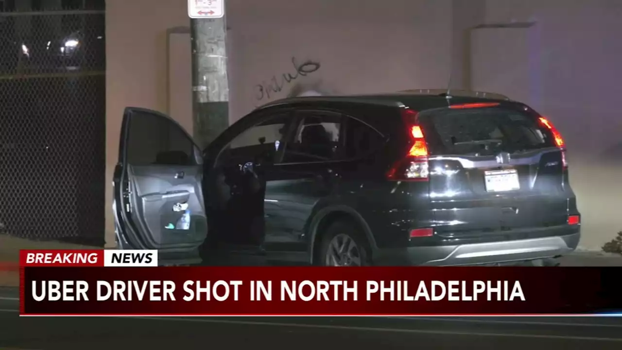 Uber driver shot in North Philadelphia, teen passenger nearly struck