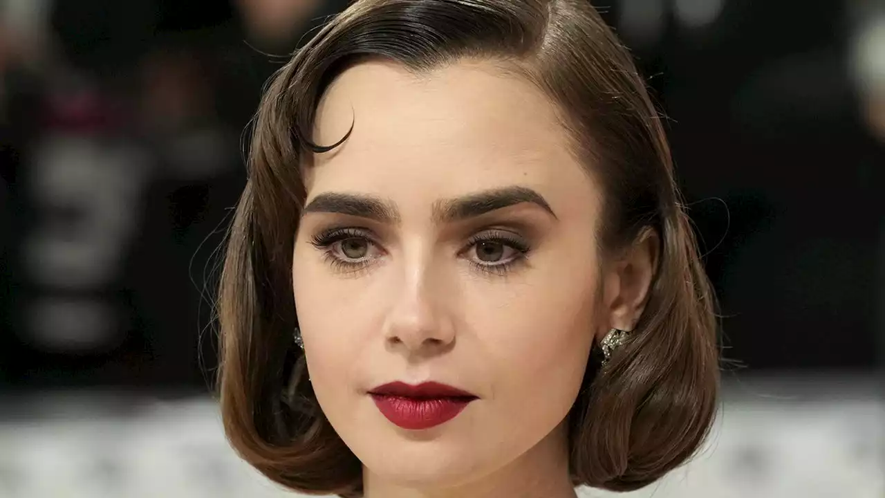 Lily Collins Somehow Managed to Make Milkmaid Braids Goth