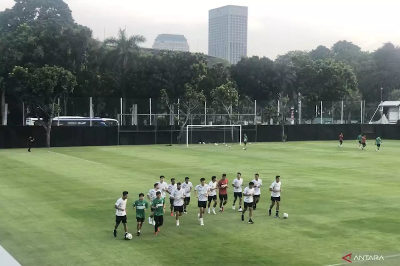 Timnas Indonesia gelar latihan perdana jelang lawan Argentina