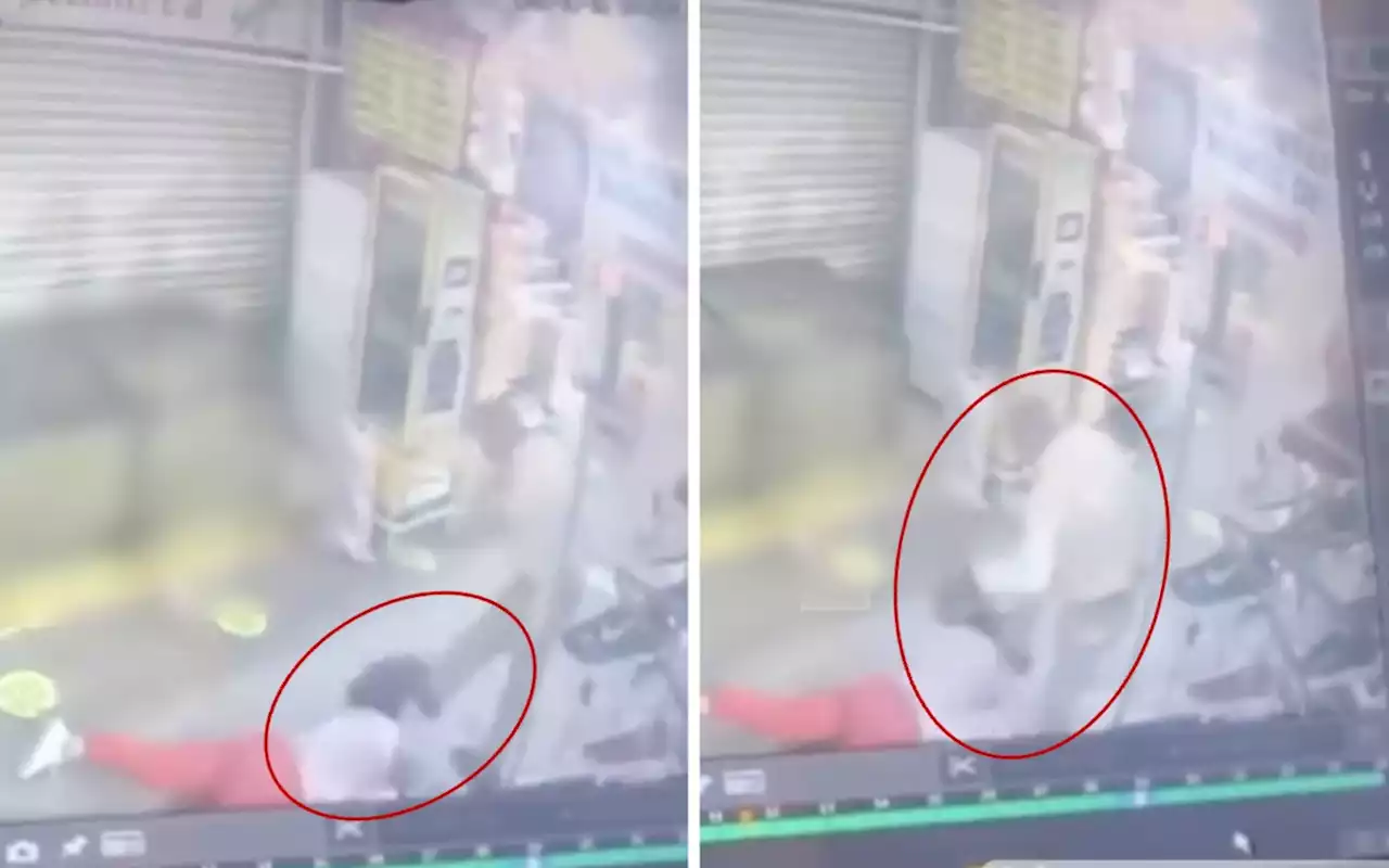 Puebla: Hombre golpea y patea brutalmente a mujer en mercado | Video