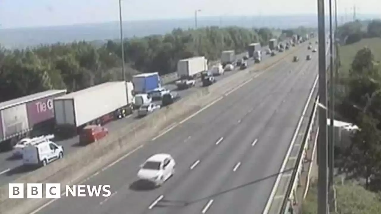 M62 crash: Long delays after lorries collide in West Yorkshire