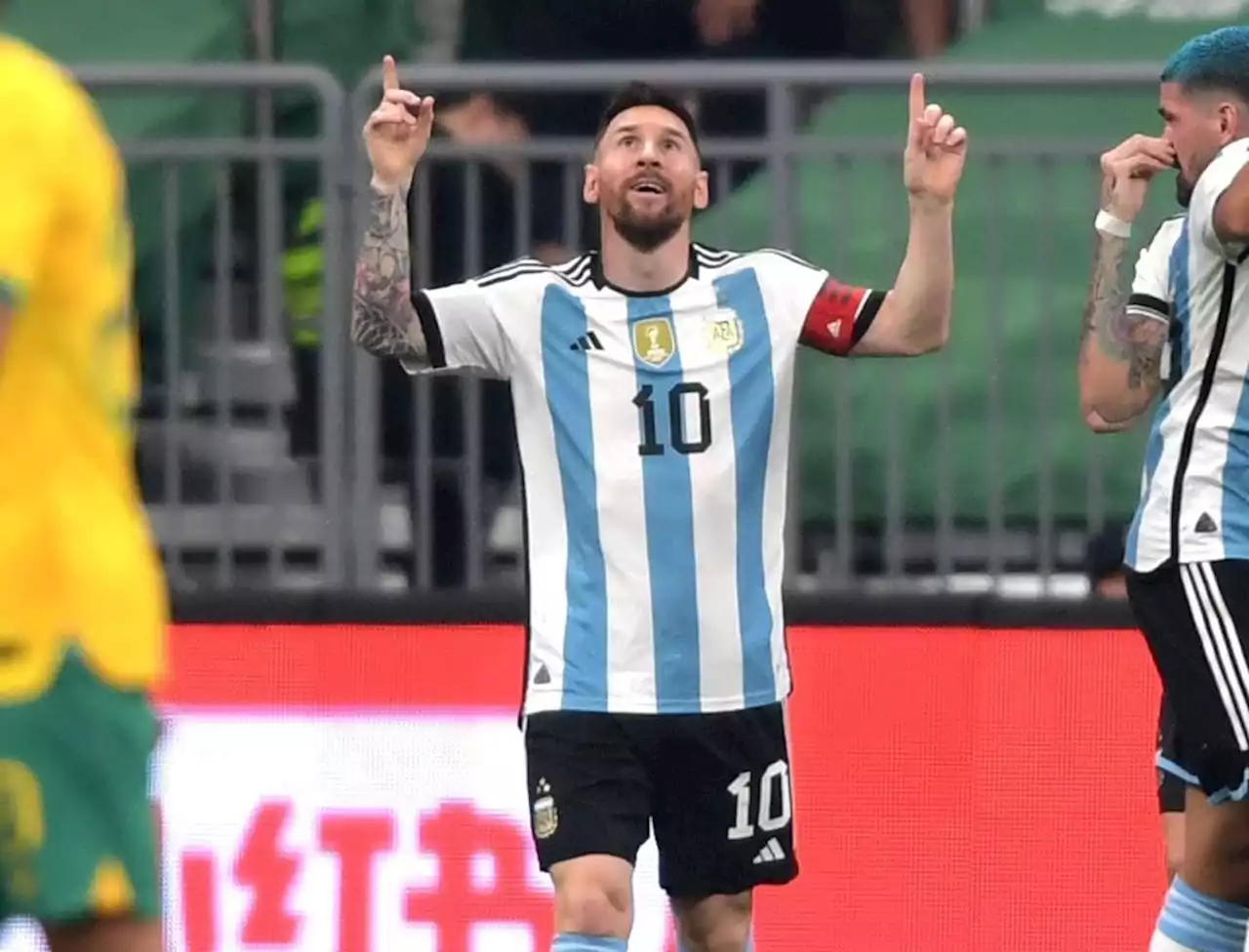 Messi anotó el gol más rápido de su carrera ante Australia en Pekín