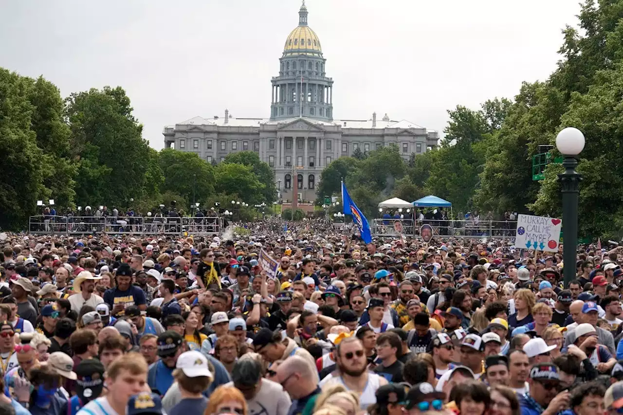 2 shot, Denver police officer hit by fire truck during Nuggets NBA championship parade